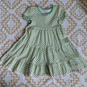 Matilda Jane Green Mini Plaid Dress